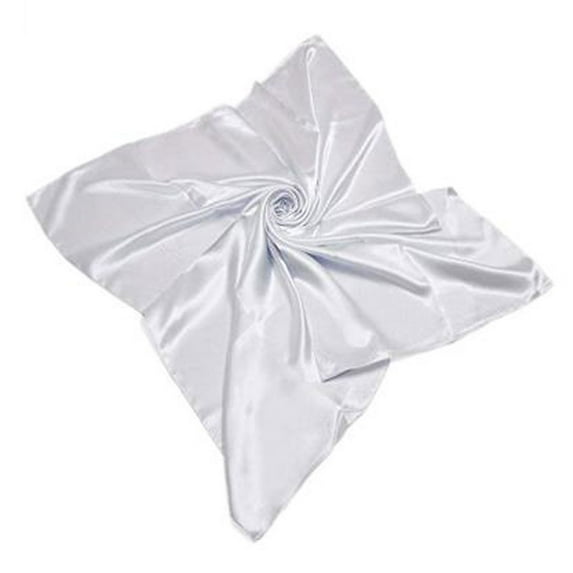 Seductiva Handkerchief Satin Silk Large 90X90 Cm Square Plain Nautical Head Neck Scarf Wrap 24 Colours