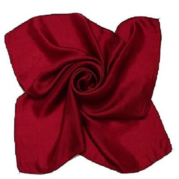 Seductiva Handkerchief Satin Silk Large 90X90 Cm Square Plain Nautical Head Neck Scarf Wrap 24 Colours