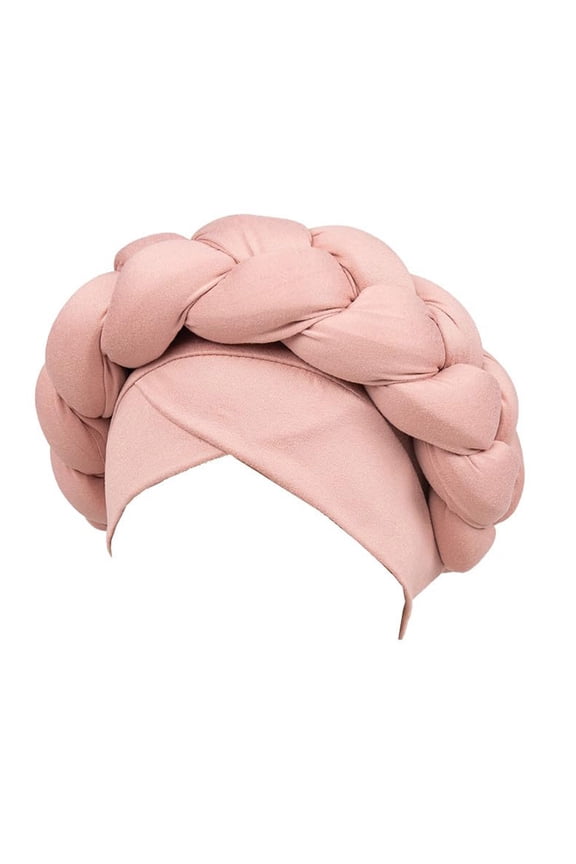 Seductiva Heardband Boho Braided Turban Hat African Turbans for Women Headwraps for Black Women Braid Silky Turban Hats