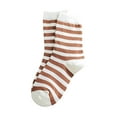 thumbnail image 1 of Seductiva Non Slip Cotton Socks Womens Winter Socks Autumn and Winter Mid Tube Socks Stripe Printing Warm Stockings 1Pair, 1 of 3