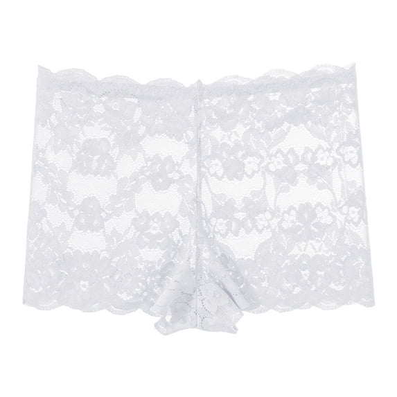 Seductiva Panties for Women for Women Lace Waist See Through Cotton Crotch Women Flat Angle 0 1PC