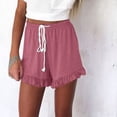 thumbnail image 1 of Seductiva Pink Clothing Women's Casual Shorts Womens Lightweight Shorts Casual Baggy Trendy Short Pants Elastic Waist Drawstring Comfy Shorts, 1 of 6