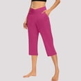 thumbnail image 1 of Seductiva Pink Womens Yoga Sweatpants Women's High Waisted Cutout Leggings - Yoga Cropped Pants with Comfortable Elastic Waist | Lightweight Soft Lounge Pajama Pants for Casual & Daily Wear, 1 of 6