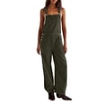thumbnail image 1 of Seductiva Plus Size Pants for Women Women's Sleeveless Overalls Jumpsuit Casual Solid Summer Wide Leg Bib Pants Women's Casual Plus Size Pants, 1 of 5