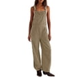 thumbnail image 1 of Seductiva Plus Size Pants for Women Women's Sleeveless Overalls Jumpsuit Casual Solid Summer Wide Leg Bib Pants Women's Casual Plus Size Pants, 1 of 5