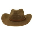 thumbnail image 1 of Seductiva Sale 2025 Halloween Unisex Cowboy Hat, Cap Hat Men Women Straw Cowboy Cowgirl Wide Wild Western Beach Caps Brim Western Cap Wide Brim Sunhat 1PC, 1 of 2