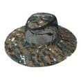 thumbnail image 1 of Seductiva Sale 2025 Sun Hat Summer Fishing Sunshade Hat Outdoor Camouflage Breathable Sandal Hat Western Cowboy Sunshade Hat Net Hat Summer Beach Sun Hat 1PC, 1 of 4