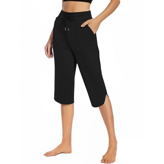 Seductiva Sales Today Casual Pants for Women Women's Solid Color Split Yoga Cropped Pants