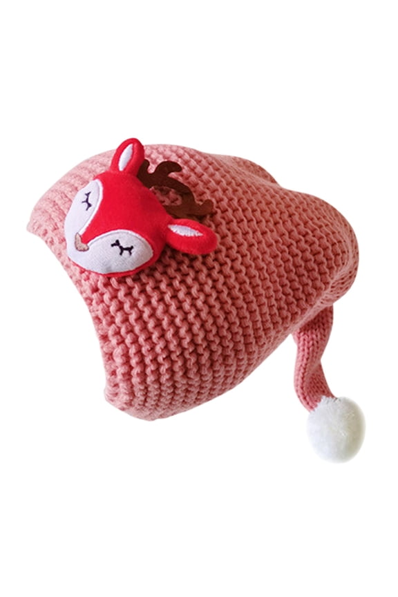 Seductiva Santa Hats Christmas Hats Christmas Bomber Hats Christmas Hat Cartoon Pattern Knitted Santa Hat Christmas Knitted Hat For Winter One Size