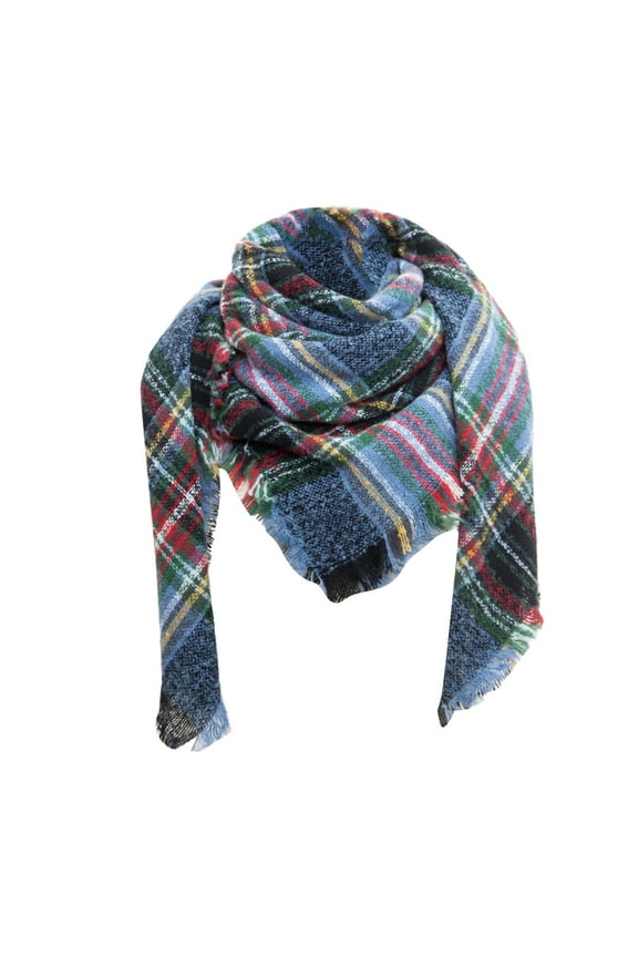 Seductiva Scarf Women Fall Winter Scarf Classic Tassel Plaid Scarf Warm Soft Large Blanket Wrap Shawl Scarves