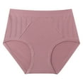 thumbnail image 1 of Seductiva Seamless Women Underwear Womens High Waisted Bikini Underwear Smooth Underwear Breathable Ladies Workout Breathable Comfortable Panties 1PC, 1 of 5
