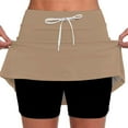 thumbnail image 1 of Seductiva Shorts for Women Women's Fashionable Casual Sports Casual Skirt with Pocket Drawstring Solid Color Mid Waist Skirt Pants Summer Shorts for Women, 1 of 3