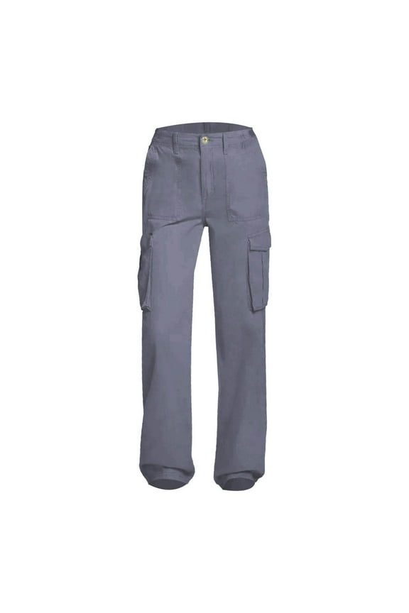 Seductiva Soft Leggings for Women Adjustable Straight Fit Cargo Pants High Waist Baggy Hiking Pants with Pocket Wide Leg Parachute Pants Loose Casual Pants