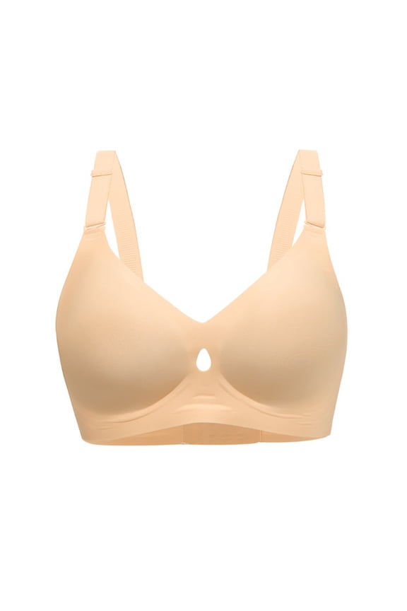 Seductiva Sports Bras for Women Popular Foreign Trade Jelly Liquid Foundation Underwear Women's Back Ring Gathering Thin Large Bra Push Up Comfort Soft No Underwire 1PC