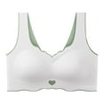 thumbnail image 1 of Seductiva Sports Bras for Women Comfort Bra Everyday Bra V Neck Soft Lightweight Womens Basic Bra Push Up Comfort Soft No Underwire 1PC, 1 of 5