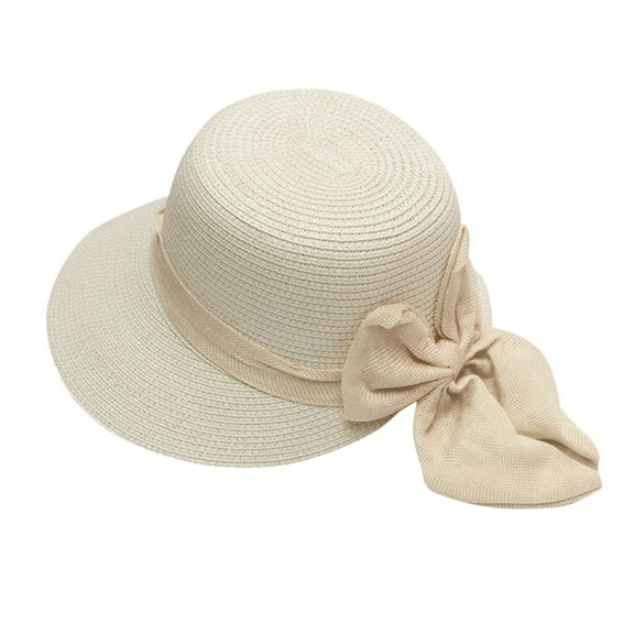 Seductiva Clothing Unisex Sun Hats Summer Hats for Women Wide Bongrace Women Straw Beach Hat Little Girl Sun Cap Foldable Ladies Hats Foldable Wide Brim Beach Fishing Hat 1PC