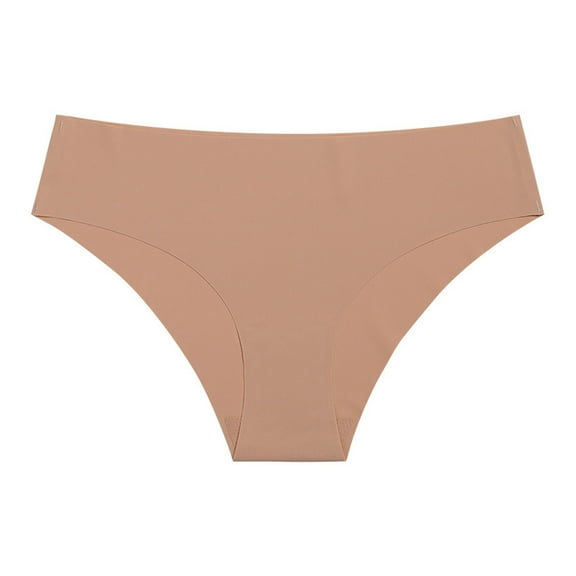 Seductiva Underwear for Women Traceless Sports Fitness Thong Panties Women's Low Waist Breathable Quick Dry Underpants Women Panties Women Large Size Ice Silk Soft Strech Ladies Breathable