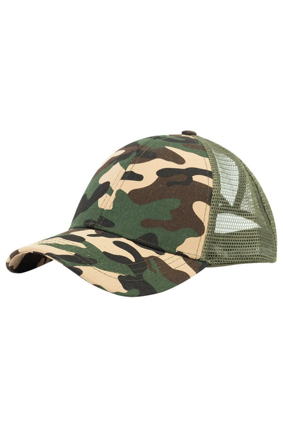 Seductiva Visors Outdoor Unisex Baseball Mesh Cap Open Back Solid Color Sun Hat Cap