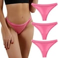 thumbnail image 1 of Seductiva Women Seamless Women Underwear Underpants Patchwork Color Underwear Panties Bikini Solid Womens Briefs Knickers Christmas Gift 3 Pieces Ladies Panties, 1 of 6