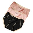 thumbnail image 1 of Seductiva Women Clothing Underwear for Women Three Pack Underwear One Seamless Mid Waist Underwear Large Size Underwear Seamless and Comfortable Workout Breathable Comfortable Panties, 1 of 9