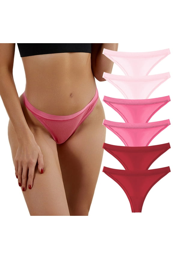 Women Clothing Women Pantie Underpants Patchwork Color Underwear Panties Bikini Solid Womens Briefs Knickers Christmas Gift 6 Pieces Cotton Panties for Womens Ladies Panties
