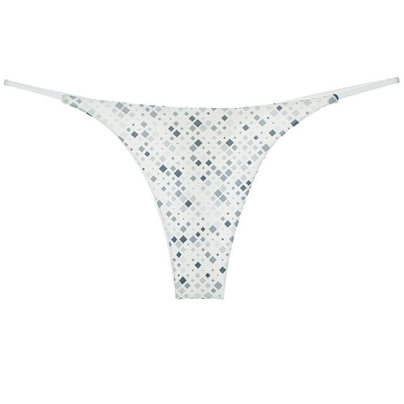 Seductiva Women Women's Cotton Bikini Panties Women's Thong Low Rise Double Layer Bikini Briefs Soft Strech Ladies Breathable