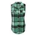 thumbnail image 1 of Seductiva Women's Button Shirts Sleeveless Top Plaid Vest for Women Fall Winter Sleeveless Blazer Jackets Outfits Workout, 1 of 8
