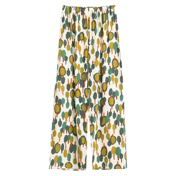 Seductiva Women's Casual Pants Women's Loose Fit Printed Pants â Summer Casual Wide Leg Trousers Women's Original Shorts 1PC