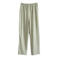 thumbnail image 1 of Seductiva Women's Casual Pants Womens Matching Pajamas Pants Matching Pajamas for Women Elegant Plaid Straight Leg Matching Pajamas 2024 Business Work Casual Pants, 1 of 5