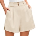 thumbnail image 1 of Seductiva Women's Casual Shorts Womens Waist Summer High Shorts Cotton Waist Casual Women Shorts Elastic and Solid Women's Shorts Womens Workout Shorts, 1 of 5