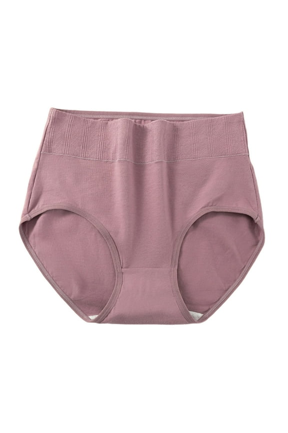 Women's Cotton Brief Underwear Women's High Waisted Cotton Underwear Briefs Soft Full Coverage Full Coverage Briefs 1PC