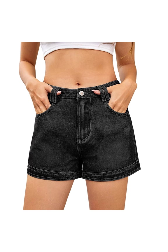 Seductiva Women's Jeans High Waisted Ladies' Summer Casual Retro Denim Shorts Fashion College Spicy Hot Pants 0 1PC