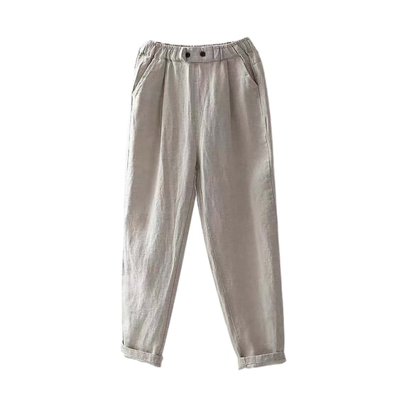 Seductiva Women's Lounge Pants Women's Fashionable Casual Thin Loose Large Size Slim and Versatile Nine Point Casual Pants Loose Casual Pants
