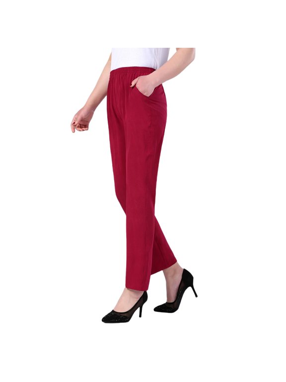 Seductiva Women's Lounge Pants Women's Spring/Summer New Solid Color Loose Casual Pocket Pants Loose Casual Pants