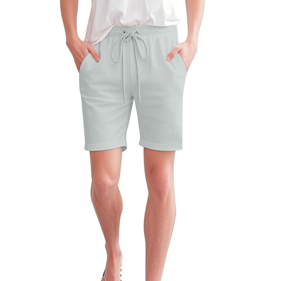 Seductiva Women's Original Shorts Shorts for Women Knee Length Cotton Linen Elastic Waist Drawstring Shorts Summer Pants Workout Comfy 1PC