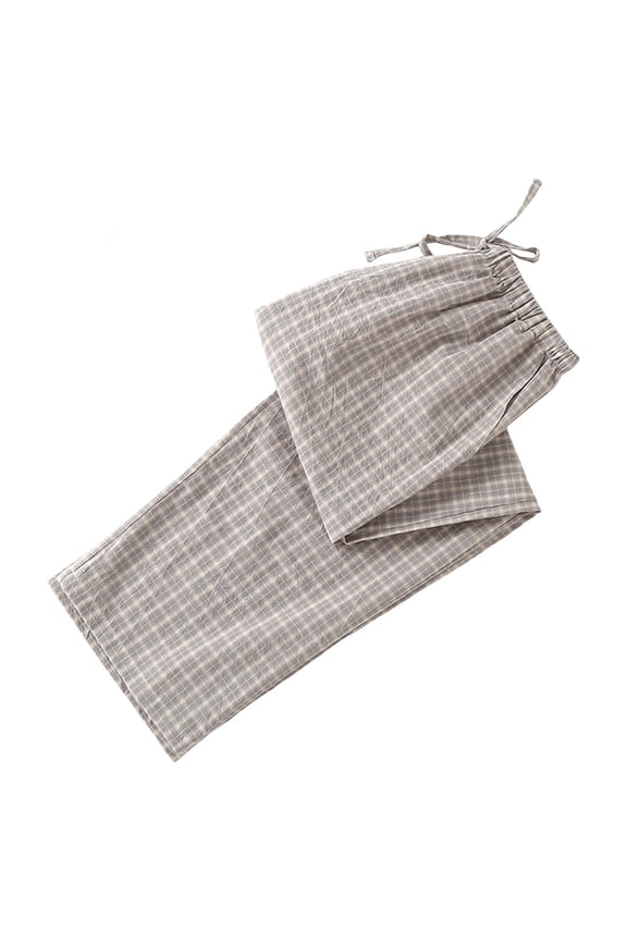 Seductiva Women's Pants Cotton Plaid Pajamas Pants Women Wide Leg Jogger Pants Pj Bottoms Elastic Waist Pants Going Out Trousers Business Work Casual Pants
