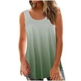 thumbnail image 1 of Seductiva Women's Plus Size Loose V Neck Sleeveless T Shirts Baggy T Shirt Sports Gym Women Work Shirts Strappy Casual Loose Summer Tee Top Blouse Tunic Ladies Sleeveless Basic Cami Top Shirt, 1 of 5