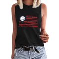 thumbnail image 1 of Seductiva Women's Slim-Fit Tank Ladies Spring/Summer Round Neck Baseball Letter Print Be Your Owomenn Sunshine Sleeveless Tank Top Sleeveless Basic Cami Top Shirt Womens Tops, 1 of 4