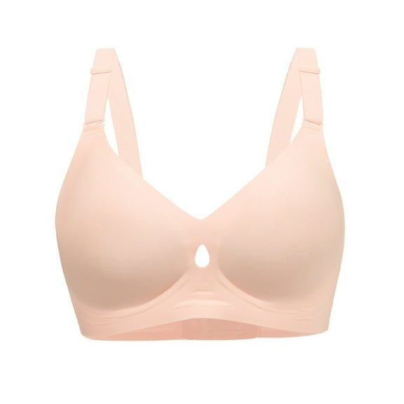 Seductiva Women's Smooth Cotton T-Shirt Bra Popular Foreign Trade Jelly Liquid Foundation Underwear Women's Back Ring Gathering Thin Large Bra Seamless Shapewear Bra 1PC
