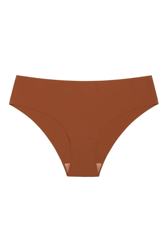 Seductiva Women's Thong Underwear Traceless Sports Fitness Thong Panties Women's Low Waist Breathable Quick Dry Underpants Women Panties Women Large Size Ice Silk Breathable Thong
