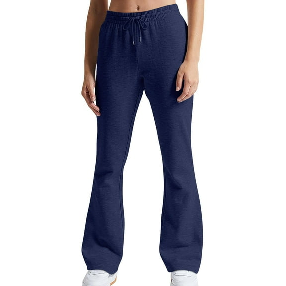 Seductiva Women's Wide Leg Pants Flare Sweatpants Women High Waisted Wide Leg Pants Comfy Sweatpants Casual Loose Fit Yoga Pants with Pockets Beach Pants Loose Fit