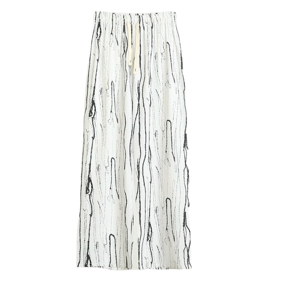 Seductiva Women's Wide Leg Pants Women's Loose Fit Printed Pants – Summer Casual Wide Leg Trousers Beach Pants Loose Fit 1PC