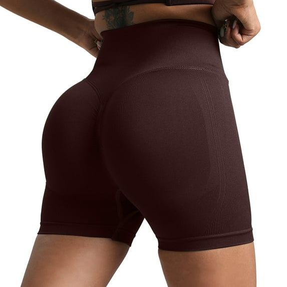 Seductiva Women's Yoga and Running Short Women's Running Sports Cycling Pants Yoga Wear Close Fitting Three Point Shorts Pants Biker Shorts Women