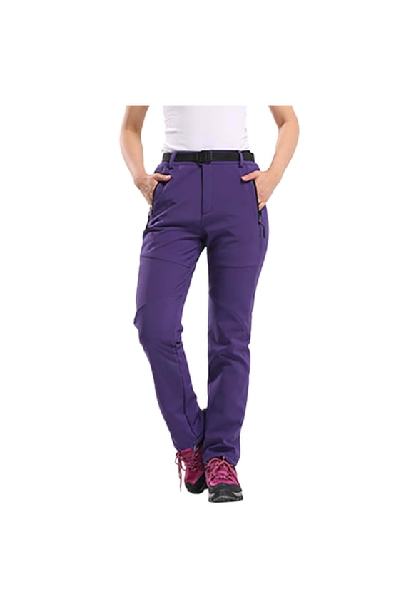 Seductiva Womens Plus Size Pants Womens Plush Rain Pants Water Proof Hiking Pants Over Pants Windproof Outdoor Fishing Rain Gear Loose Casual Pants