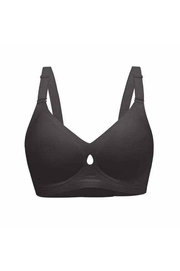 Seductiva Womens Seamless Wireless Supportive Bra Popular Foreign Trade Jelly Liquid Foundation Underwear Women's Back Ring Gathering Thin Large Bra T-Shirt Bras Available 1PC