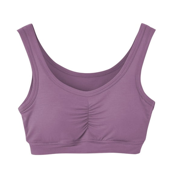 Seductiva Womens Sports Bras Plus Size Women's Bras Soft Wireless Bra for Moms & Seniors Full Coverage T-Shirt Bra 1PC