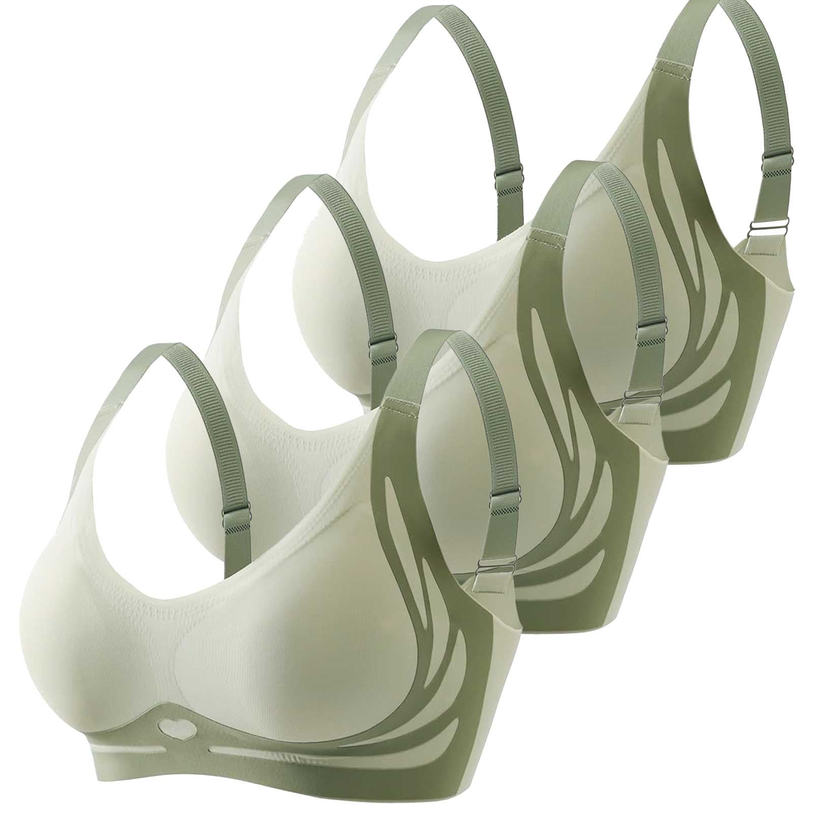 Women's Wireless Sport Bra - Breathable High Support Air Mesh Yoga Bralette