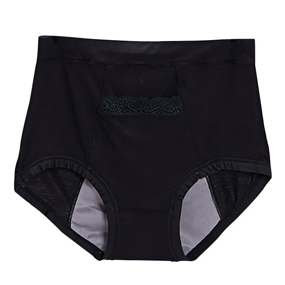 Seductiva Womens Underwear Cotton Hipster Panties Women's Large Underwear for High Waist Anti Side Leakage Big Aunt Sanitary Pants Underwear Full Coverage Briefs