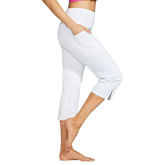 Seductiva Womens Yoga Sweatpants Women's Tight Casual Solid Color Seven Part Split Yoga Pants Sweatpants Summer