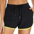thumbnail image 1 of Seductiva Yellow Womens Casual Shorts Womens Athletic Shorts Running Dolphin Shorts with Pockets and Drawstring, 1 of 7